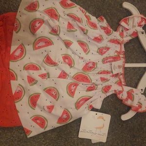 3 month Pink Watermelon outfit